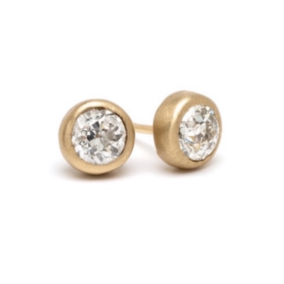 Jewelry - 💖 Hypoallergenic Stainless Steel Bezel Set Crystal Earrings NEW